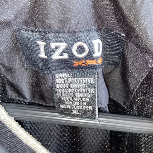 IZOD XFG Lined Outerwear V Neck Pullover Golf Baseball Jacket Shirt Shacket XL - Picture 2 of 6